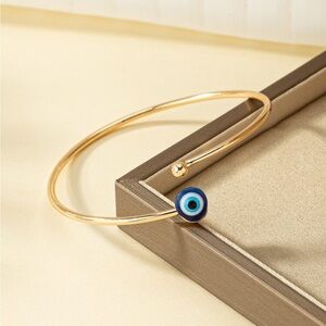 Elegant Gold Evil Eye Bracelet